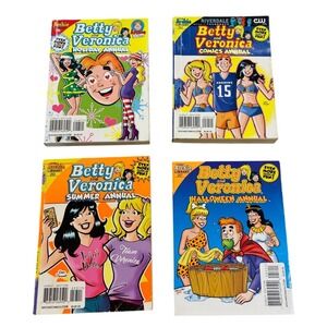 Lot of 4 Betty & Veronica Digest Comics Annual Holiday Summer Halloween Archie
